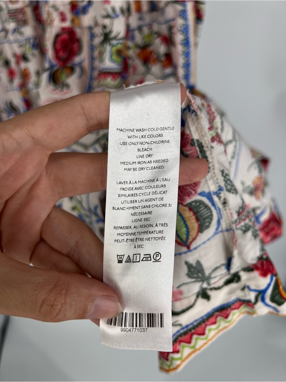 Anthropologie Somerset Printed V Neck Short Sleeve Boho Midi Dress in Oyster L - Picture 11 of 13